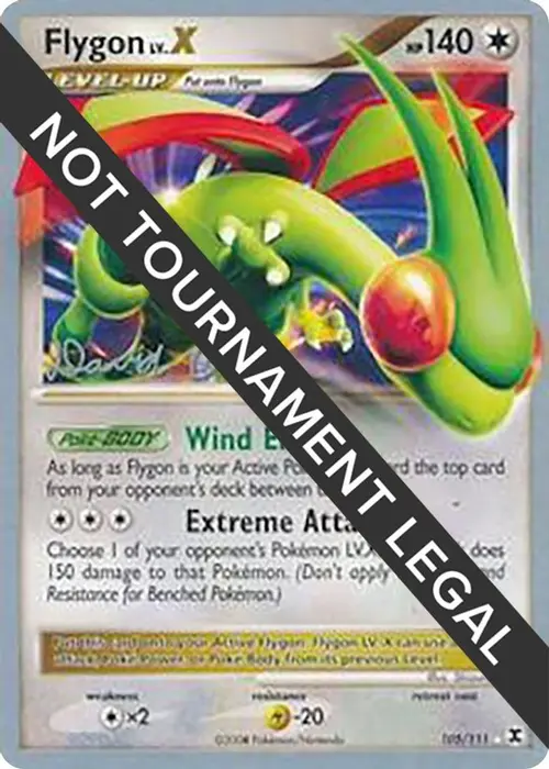 Flygon LV.X - 2009 (David Cohen) card art