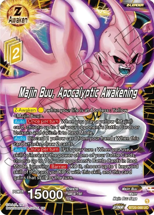 Majin Buu, Apocalyptic Awakening card art