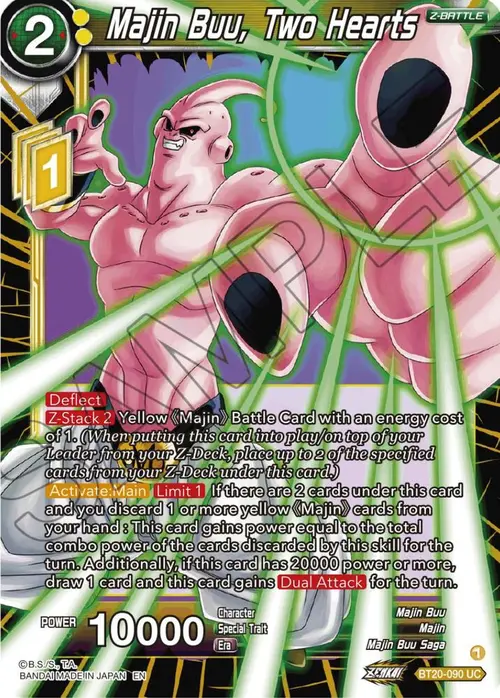 Majin Buu, Two Hearts card art