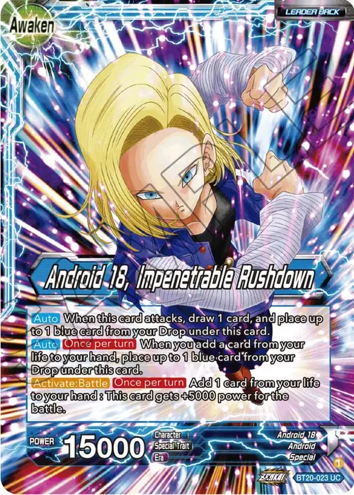Android 18 // Android 18, Impenetrable Rushdown card art
