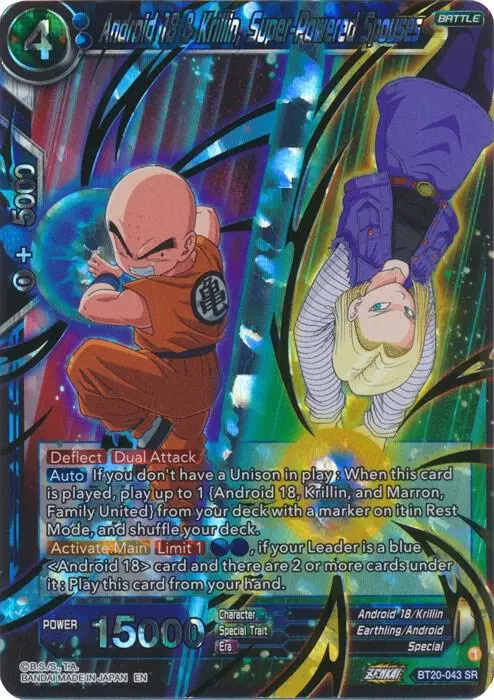 Android 18 & Krillin, Super-Powered Spouses card art