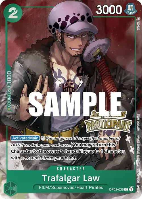 Trafalgar Law (Online Regional 2023) [Participant] card art