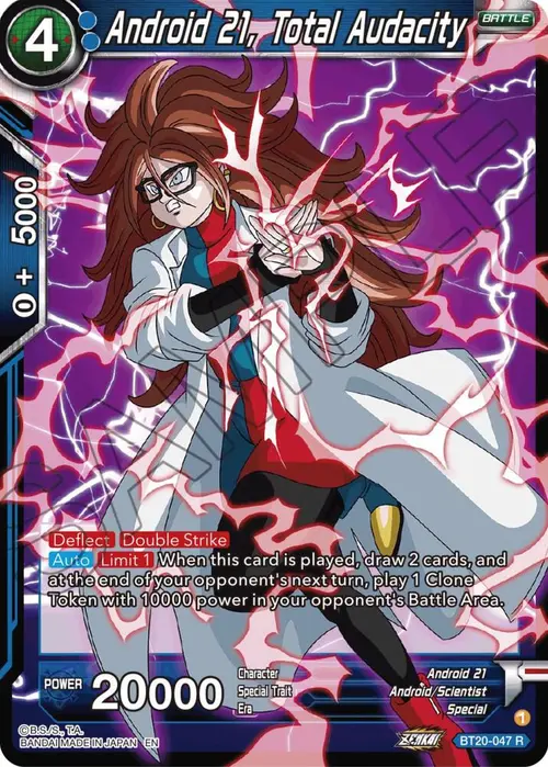 Android 21, Total Audacity card art