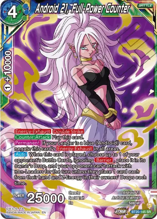 Android 21, Full-Power Counter card art