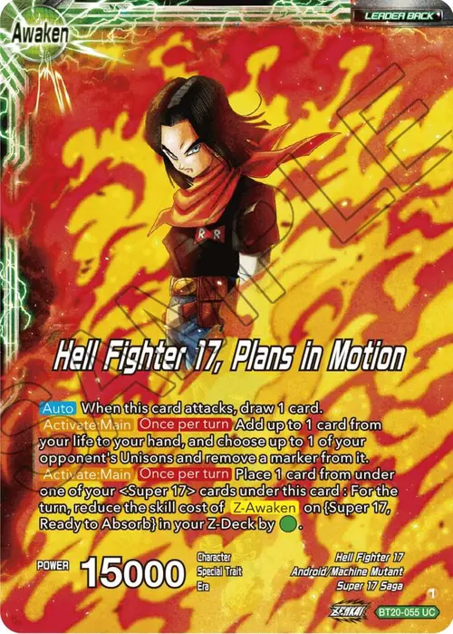 Android 20 & Dr. Myuu // Hell Fighter 17, Plans in Motion card art