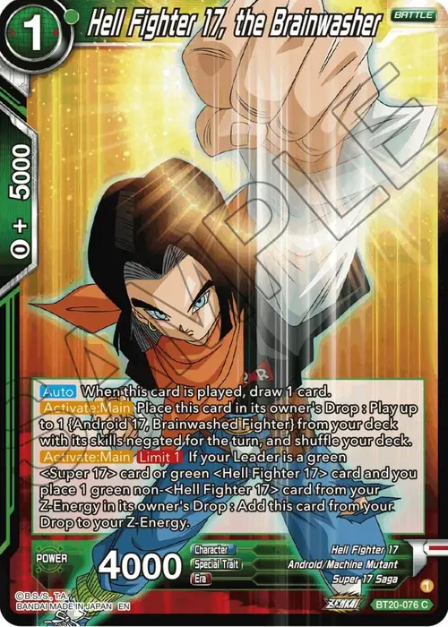 Hell Fighter 17, the Brainwasher card art