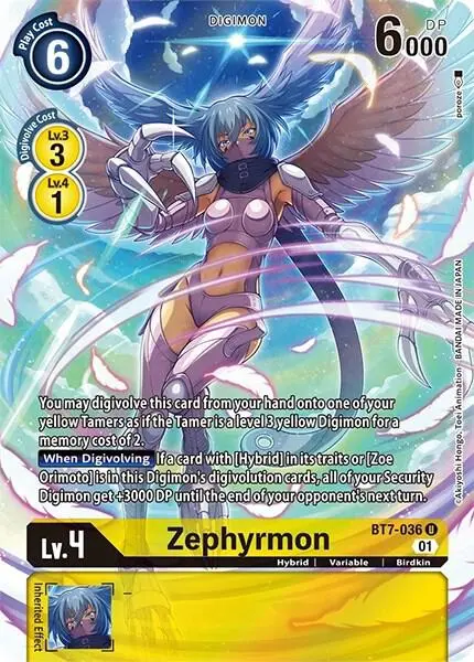 Zephyrmon (Alternate Art) card art