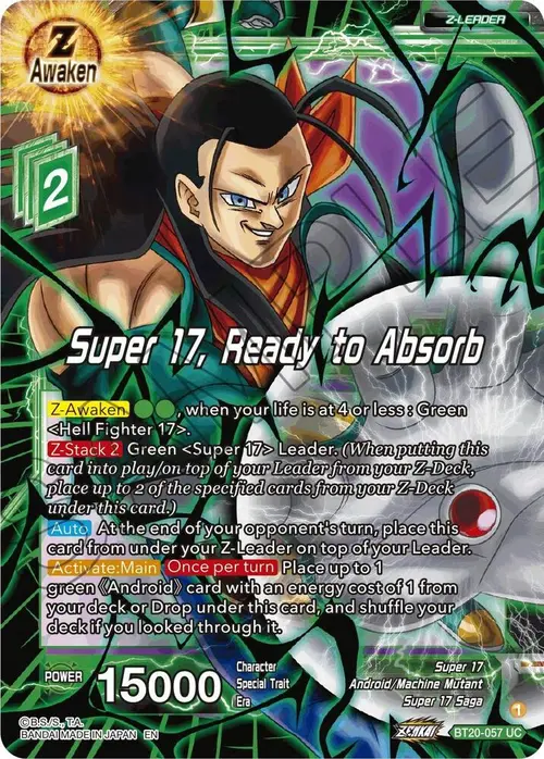 Super 17, Ready to Absorb card art
