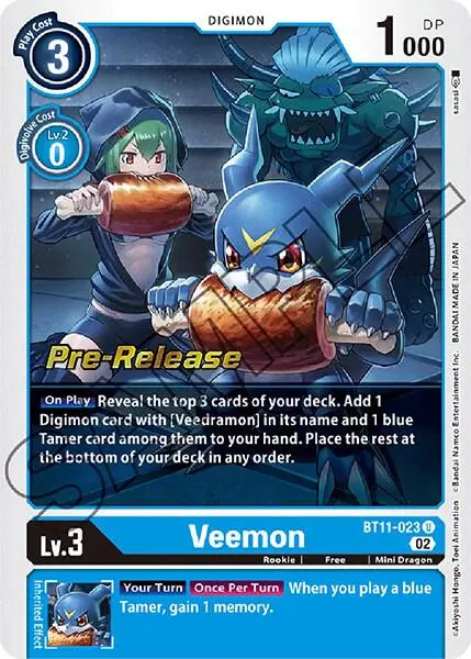 Veemon card art