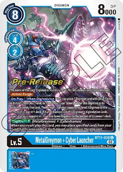 MetalGreymon + Cyber Launcher card art