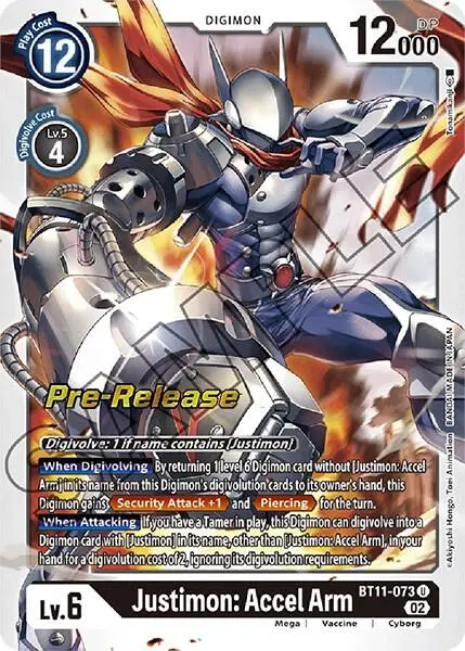 Justimon: Accel Arm card art