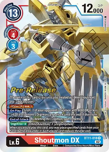 Shoutmon DX card art