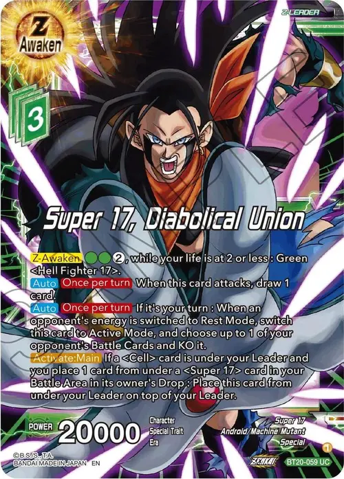 Super 17, Diabolical Union card art