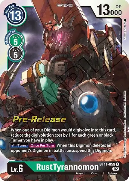 RustTyrannomon card art