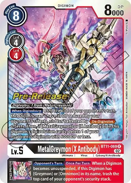 MetalGreymon (X Antibody) card art