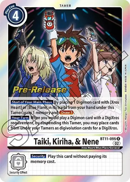 Taiki, Kiriha, & Nene card art
