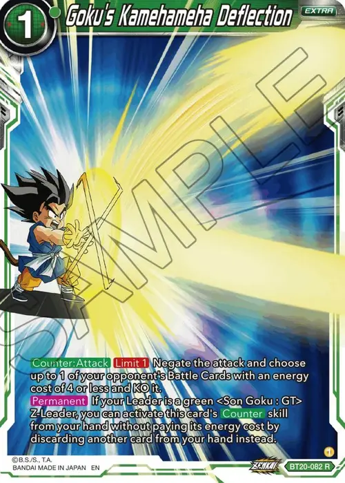Goku's Kamehameha Deflection card art
