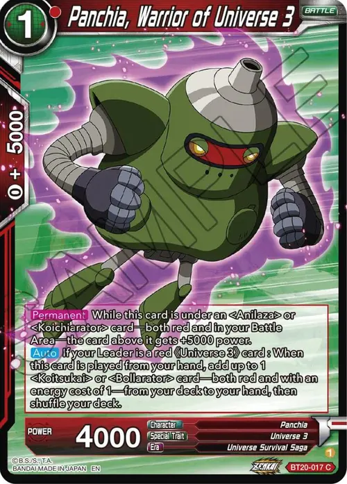 Panchia, Warrior of Universe 3 card art