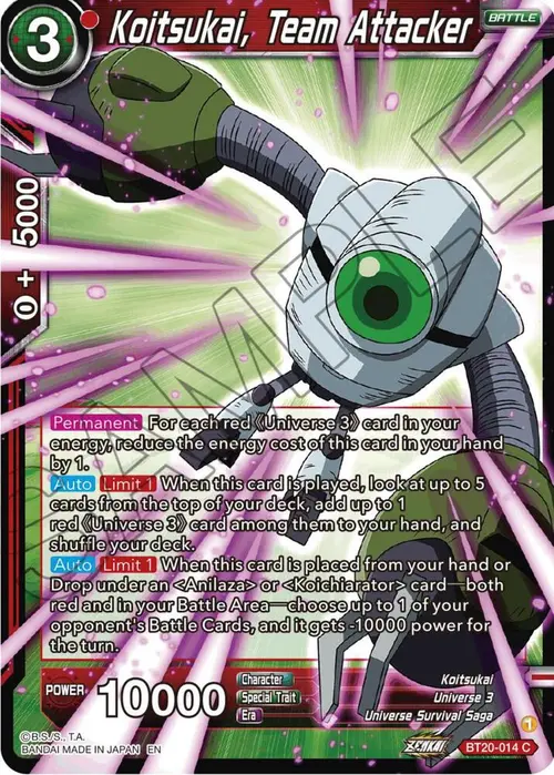 Koitsukai, Team Attacker card art