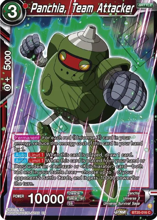 Panchia, Team Attacker card art