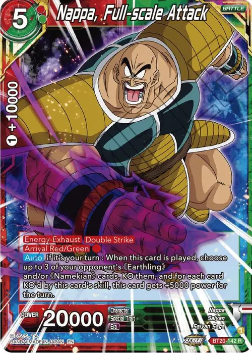 Nappa, Full-scale Attack card art