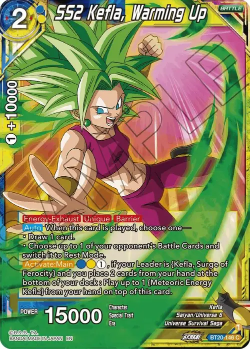 SS2 Kefla, Warming Up card art