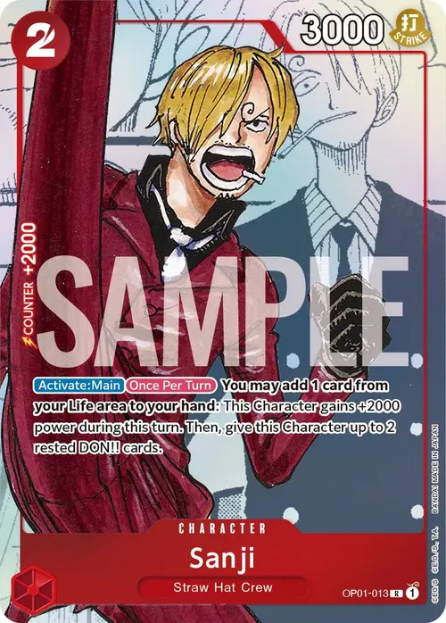 Sanji - OP01-013 (Alternate Art) card art