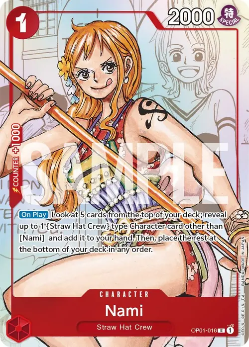Nami - OP01-016 (Alternate Art) card art