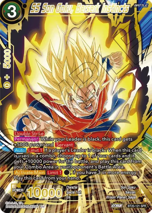 SS Son Goku, Berserk Instincts (SPR) card art