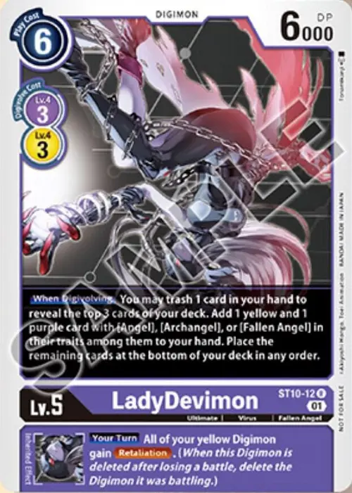 LadyDevimon (Tamer Goods Set Angewomon & LadyDevimon) card art