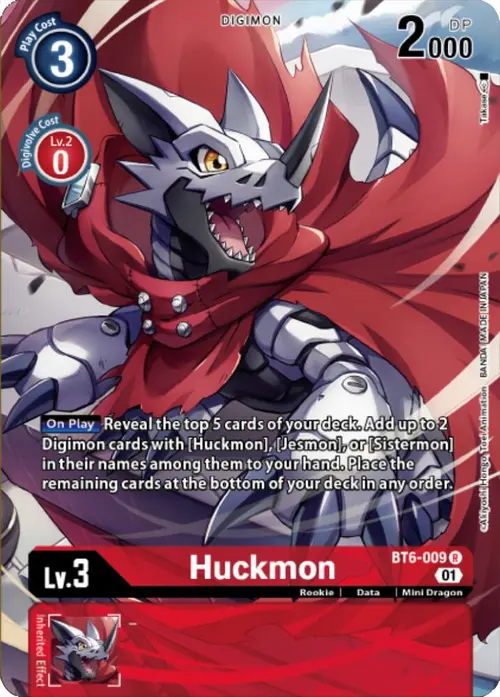 Huckmon (Digimon Royal Knights Card Set) card art
