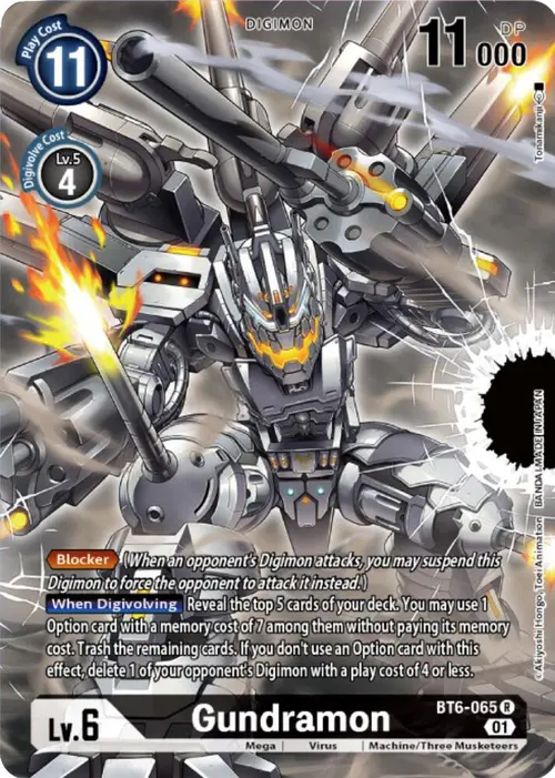 Gundramon (Digimon Card Game Deck Box Set) card art