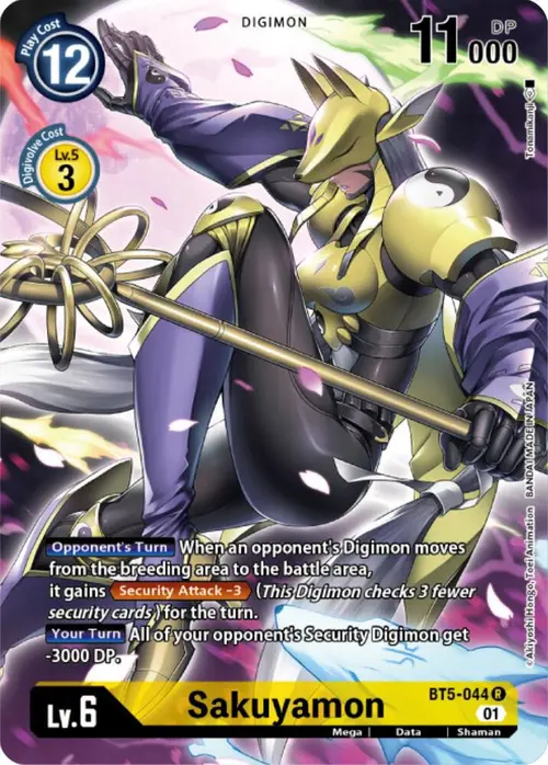 Sakuyamon (Digimon Card Game Deck Box Set) card art