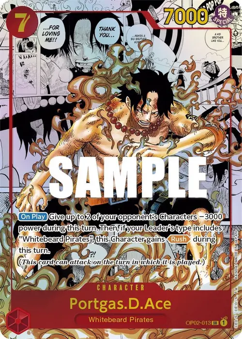 Portgas.D.Ace (Parallel) (Manga) (Alternate Art) card art