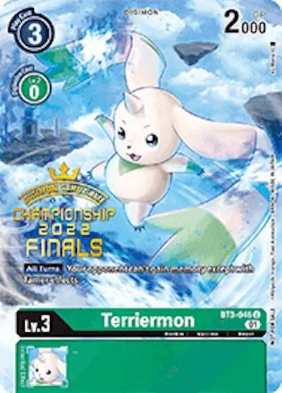 Terriermon (2022 Championship Finals Digimon Tamers Pack) card art