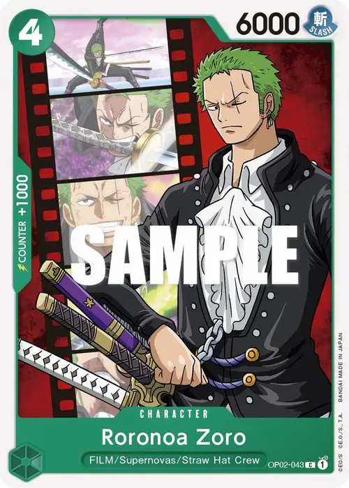 Roronoa Zoro card art