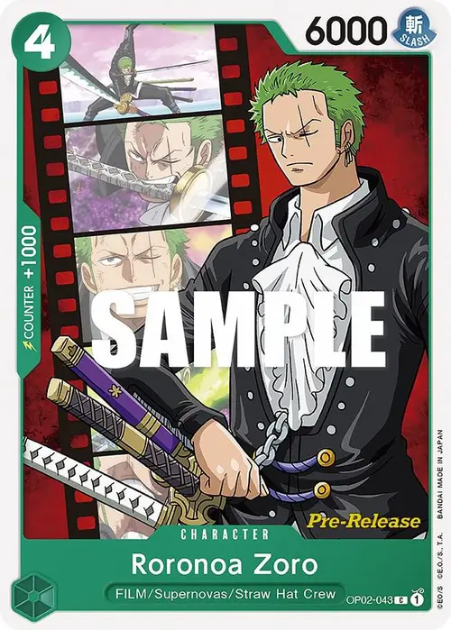 Roronoa Zoro card art