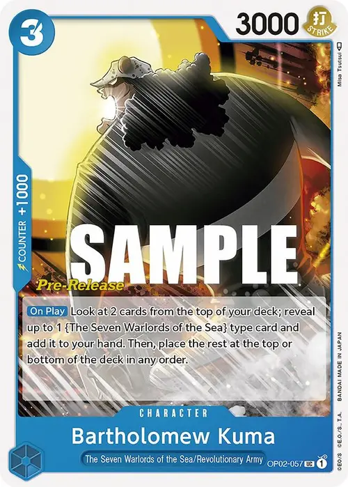 Bartholomew Kuma card art