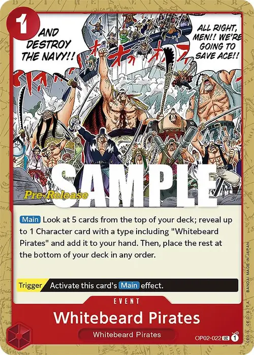 Whitebeard Pirates card art