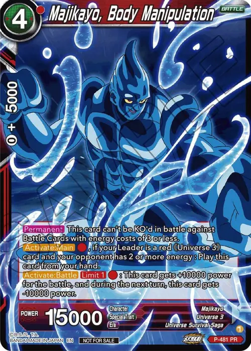 Majikayo, Body Manipulation (Zenkai Series Tournament Pack Vol.3) card art