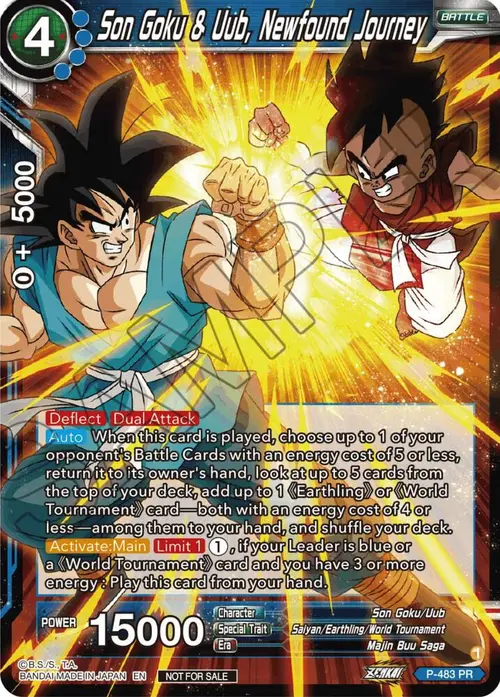 Son Goku & Uub, Newfound Journey (Zenkai Series Tournament Pack Vol.3) card art