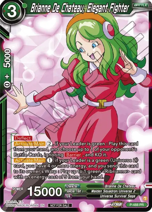 Brianne De Chateau, Elegant Fighter (Zenkai Series Tournament Pack Vol.3) card art