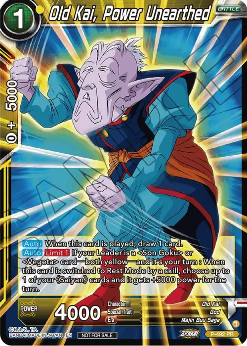 Old Kai, Power Unearthed (Zenkai Series Tournament Pack Vol.3) card art