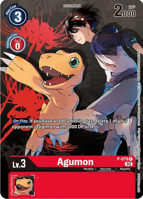 Agumon - P-079 (Tamer Party Vol.7) card art