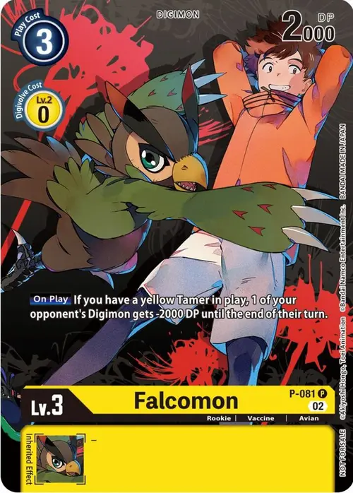 Falcomon - P-081 (Tamer Party Vol.7) card art