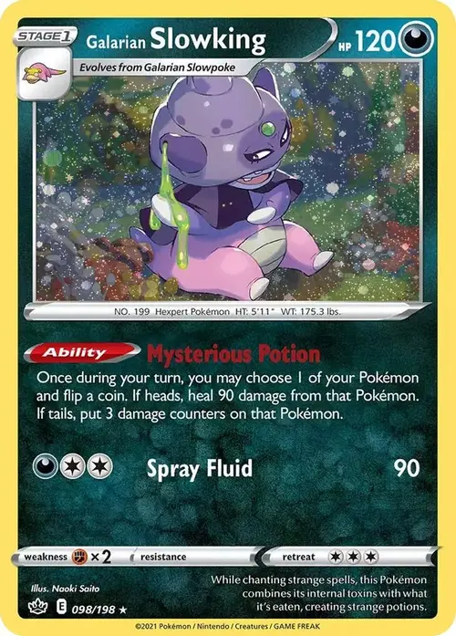 Galarian Slowking (Cosmos Holo) card art