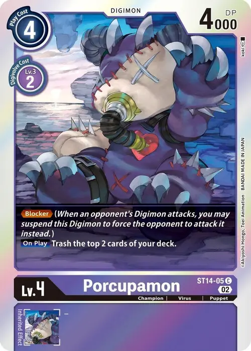 Porcupamon card art