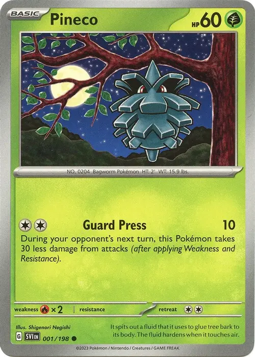 Pineco card art