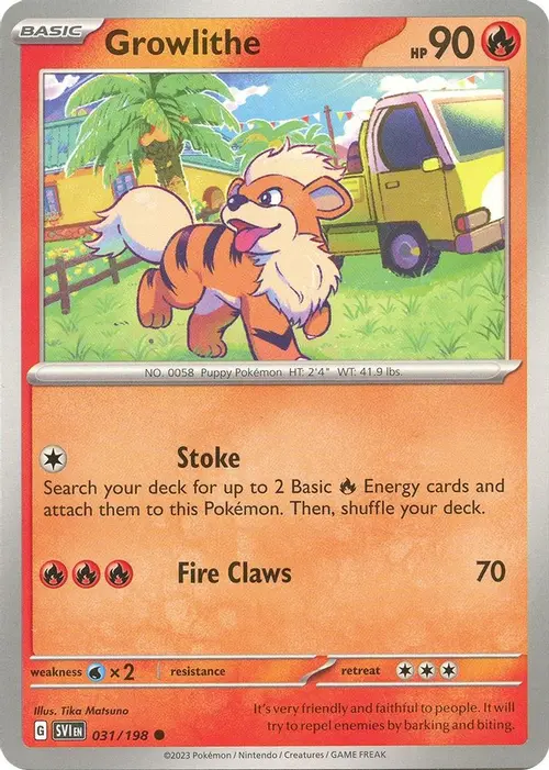 Growlithe - 031/198 card art