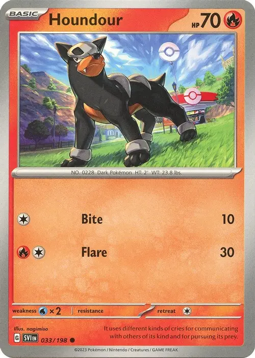Houndour - 033/198 card art